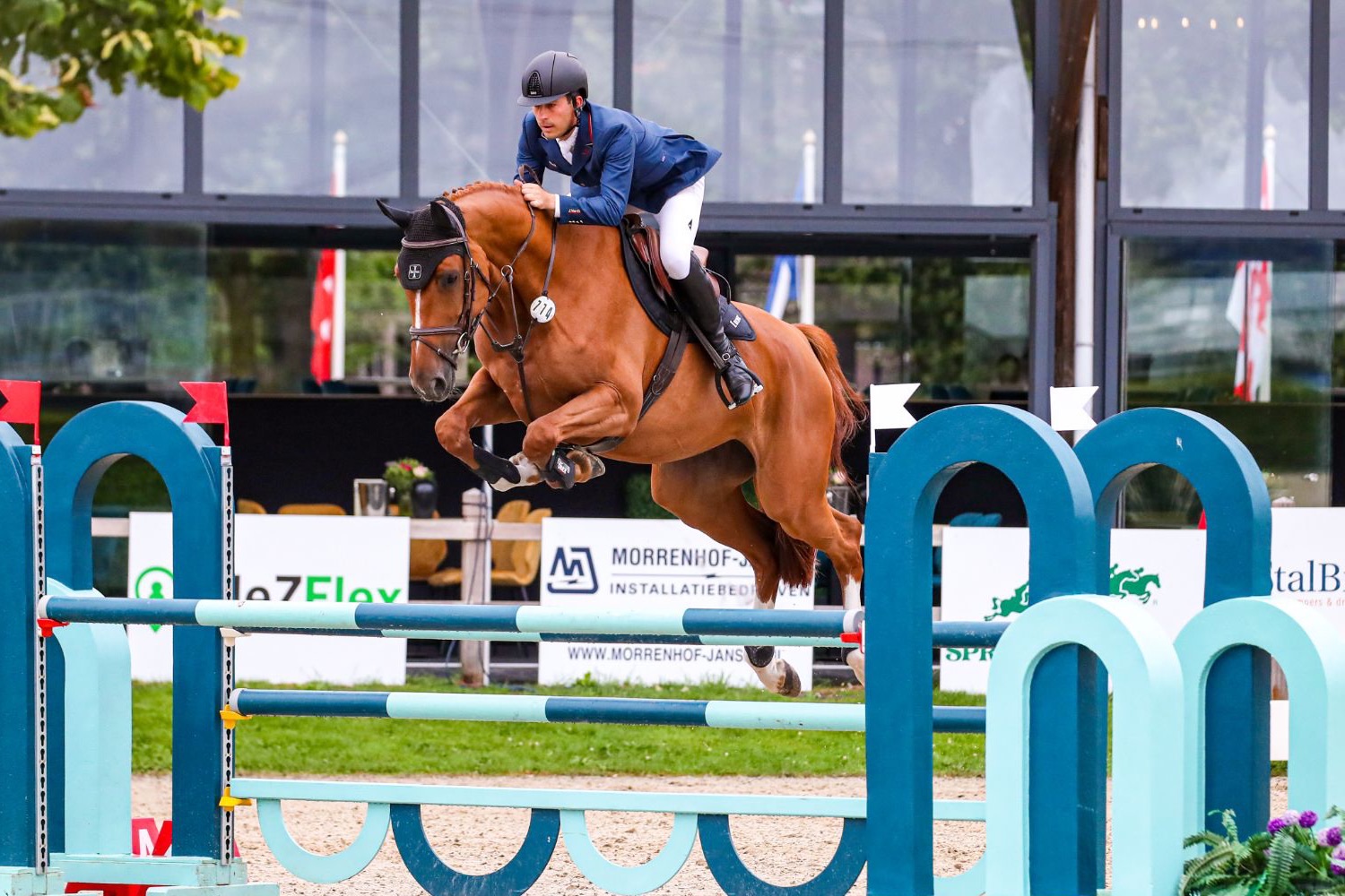 Sebastian Bolse beim Springreiten